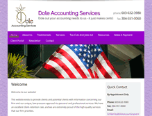 Tablet Screenshot of doleaccountingservices.com